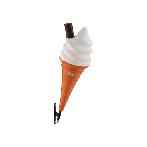 Bracket for 4 foot Wall-Mounted Ice Cream Cone